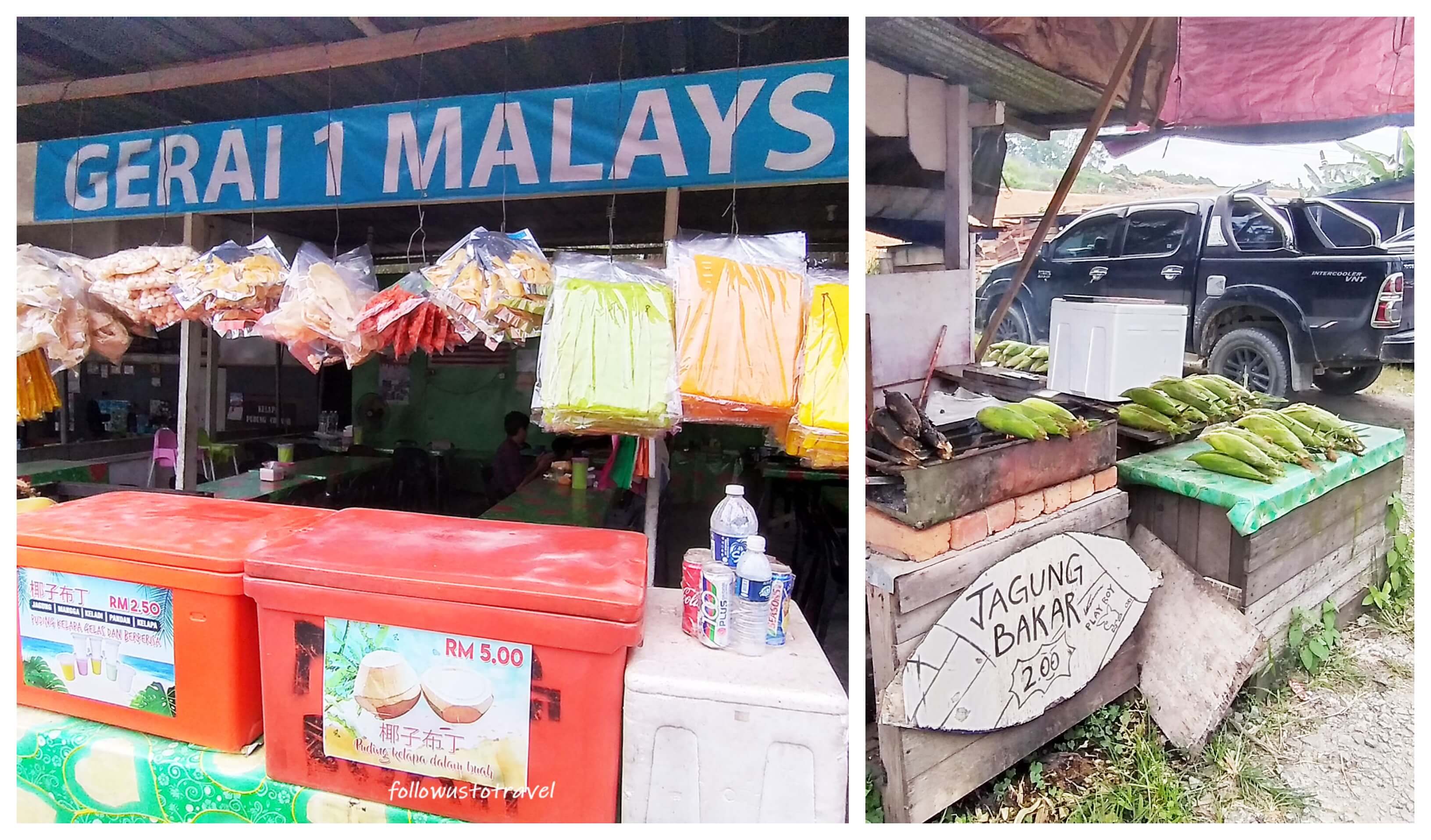 jalan sulaman 烤玉米