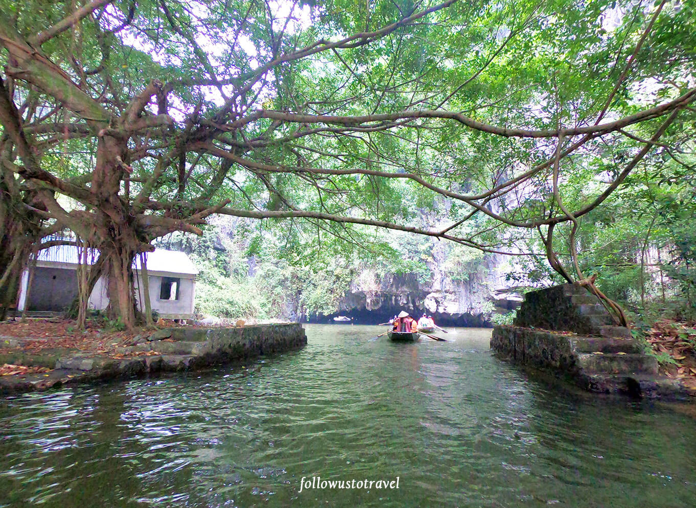【越南自由行】越南寧平陸龍灣一日遊 華閭古都、三谷 15 三谷碧洞
