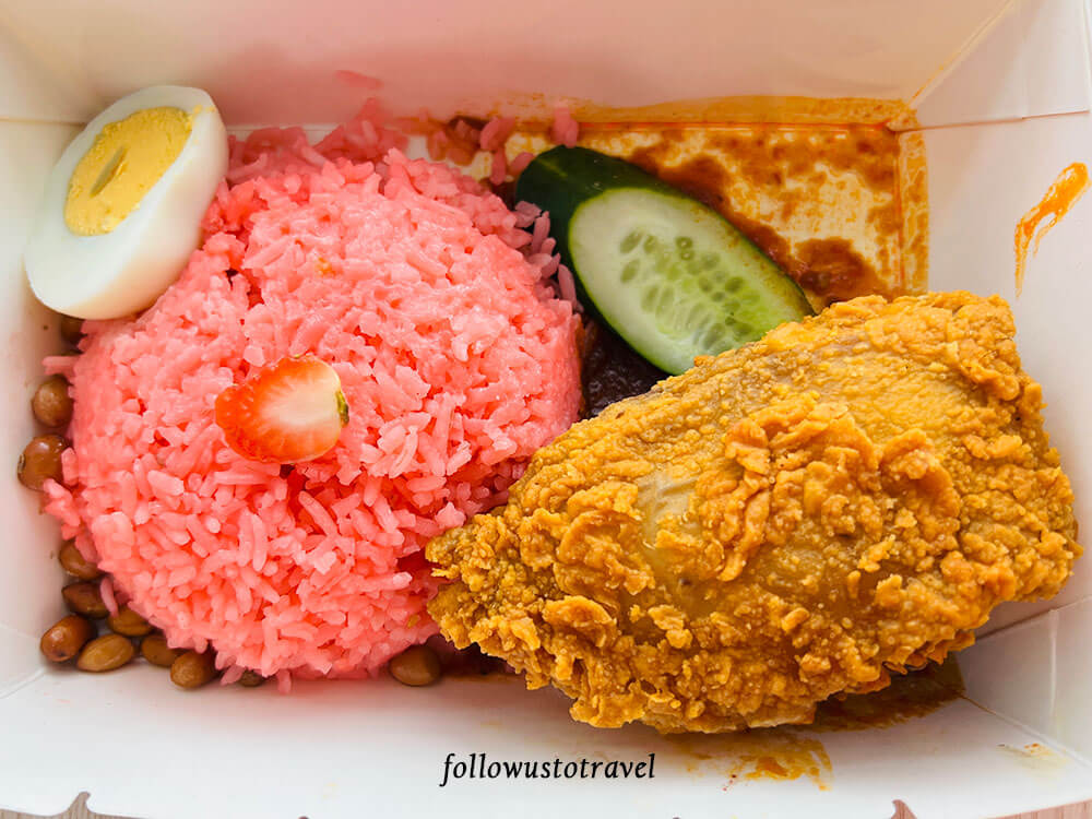 金马伦美食 nasi lemak strawberry
