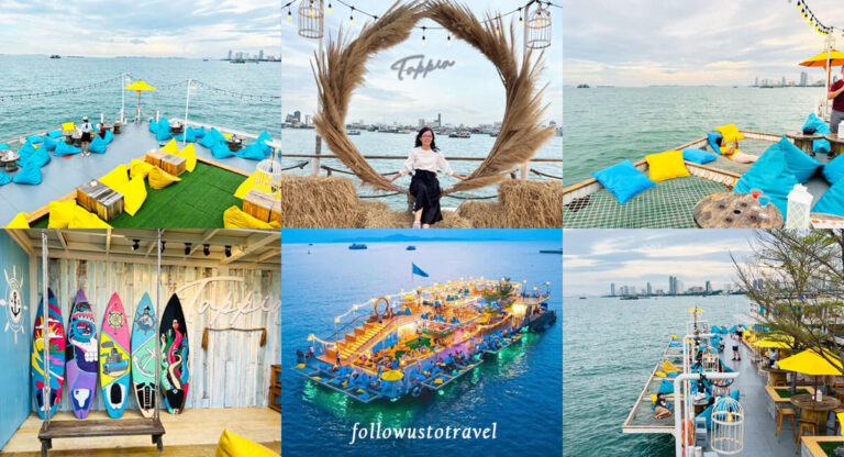 芭達雅海上漂浮咖啡廳體驗釣魷魚看日落Tappia Floating Cafe