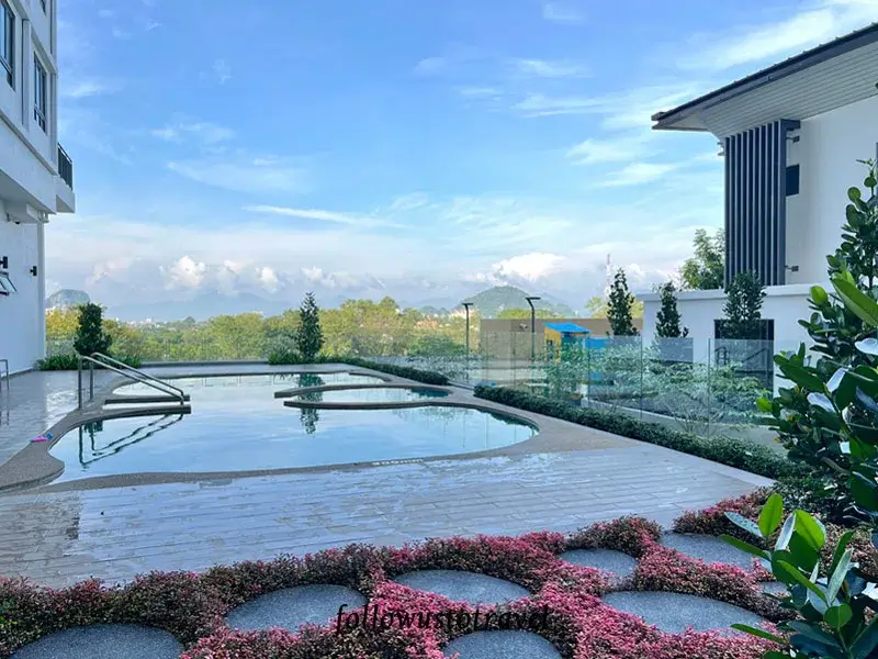 【怡保民宿】Cozy Suite with 270 Degree Mountain and Theme Park Views 山林樂園美景,玩迷失樂園住這裡! 23 怡保民宿 sunway onsen suites天然温泉池