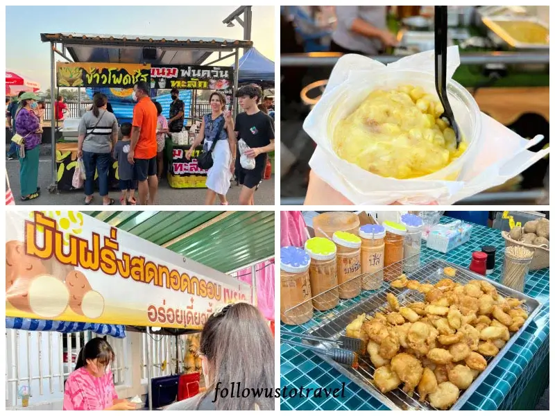【曼谷水上市場一日遊】美功鐵道市場和安帕瓦,火車奇景、遊河賞螢、住宿推薦 21 安帕瓦水上市場·美食