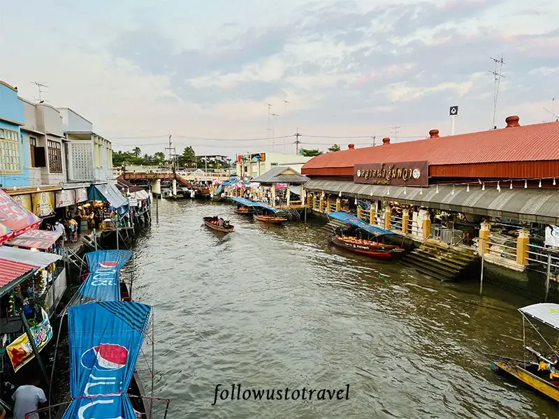 【曼谷水上市場一日遊】美功鐵道市場和安帕瓦,火車奇景、遊河賞螢、住宿推薦 3 安帕瓦水上市場