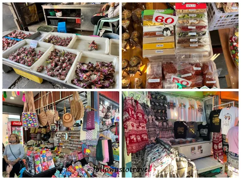 【曼谷水上市場一日遊】美功鐵道市場和安帕瓦,火車奇景、遊河賞螢、住宿推薦 12 美功鐵道市場國氣息的小物