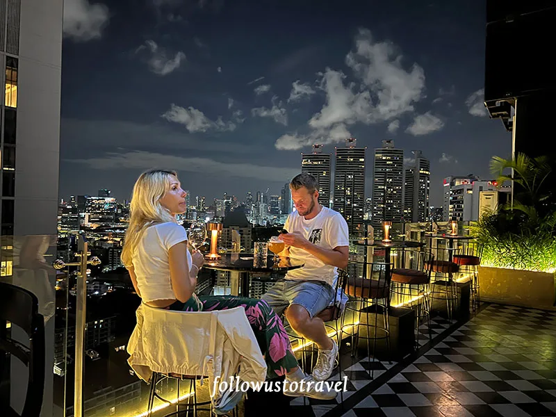 曼谷住宿BTS Phrom Phong 澎蓬站飯店/美食/按摩/交通/換匯總整理 14 曼谷高空酒吧MOJJO Rooftop Lounge & Bar