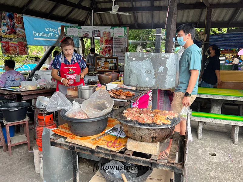 曼谷水上市場 Wat Saphan Floating Market