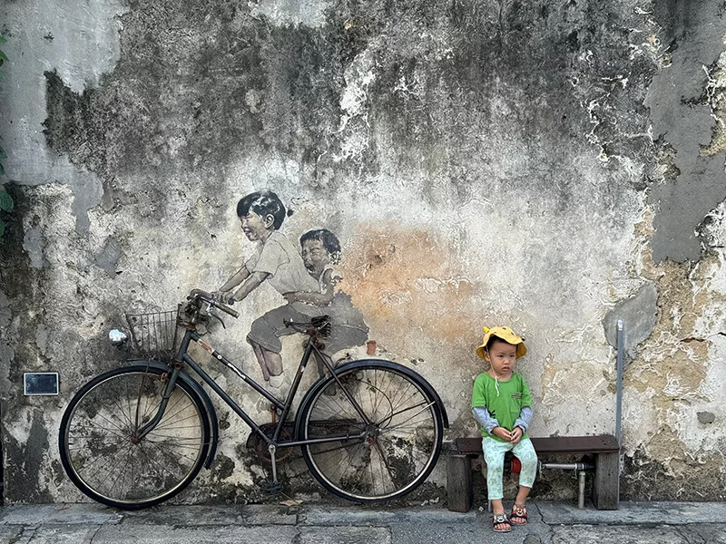 檳城壁畫街腳踏車