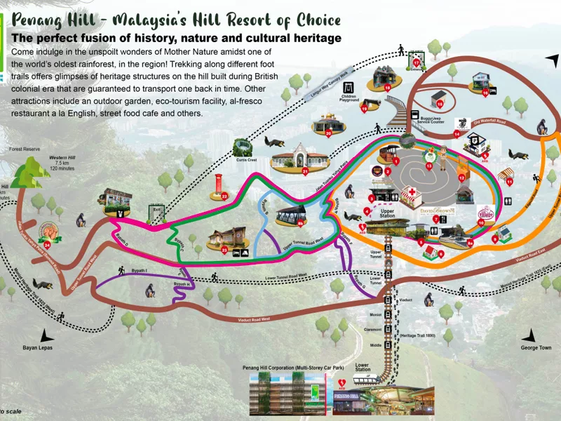 檳城升旗山地圖