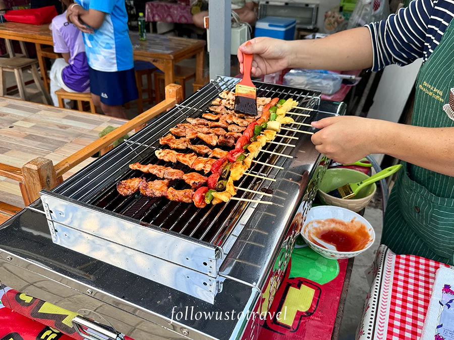清邁湄卡運河市集烤串