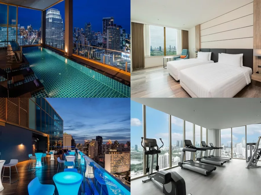 【2025曼谷住宿】最新!高CP值曼谷飯店推薦 近BTS站,平價和五星級 13 曼谷索拉利亞西鐵飯店泳池