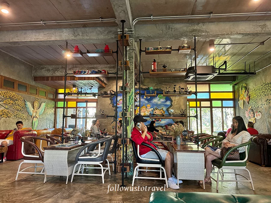 清邁天使瀑布餐廳內部