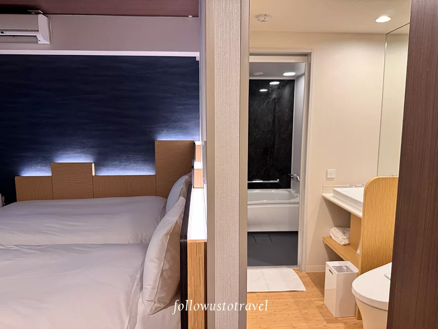 【2025名古屋住宿】名古屋伏見大和Roynet飯店心得分享,有大浴場、近地鐵站、機場巴士站! 21 名古屋伏見大和Roynet飯店雙床房浴室