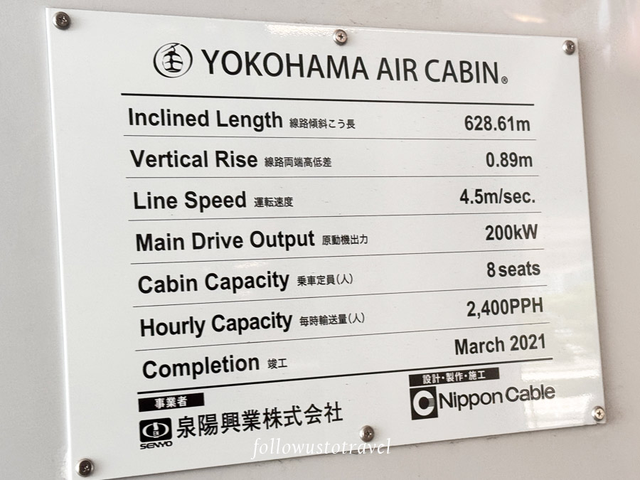 橫濱空中纜車介紹