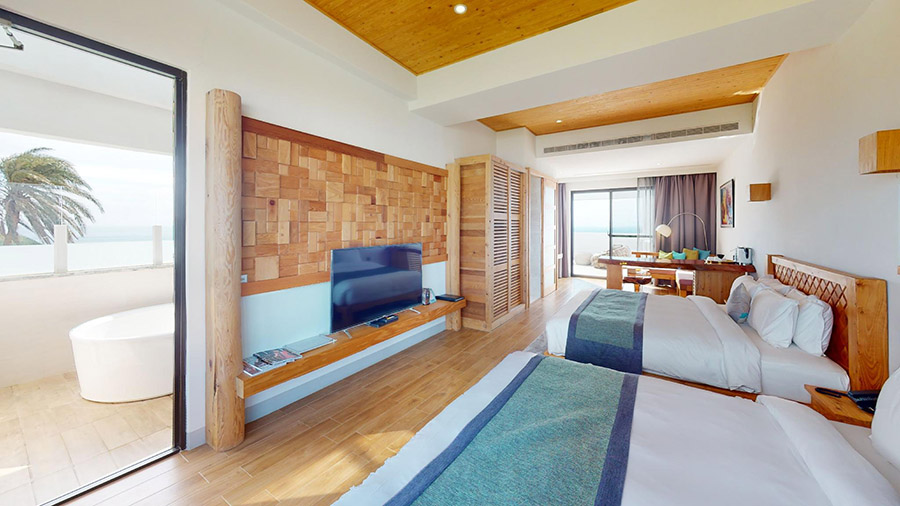 【2025屏東住宿推薦】新開!15間高人氣屏東民宿飯店,評價高、海景房 14 嵐翎白砂渡假莊園房間