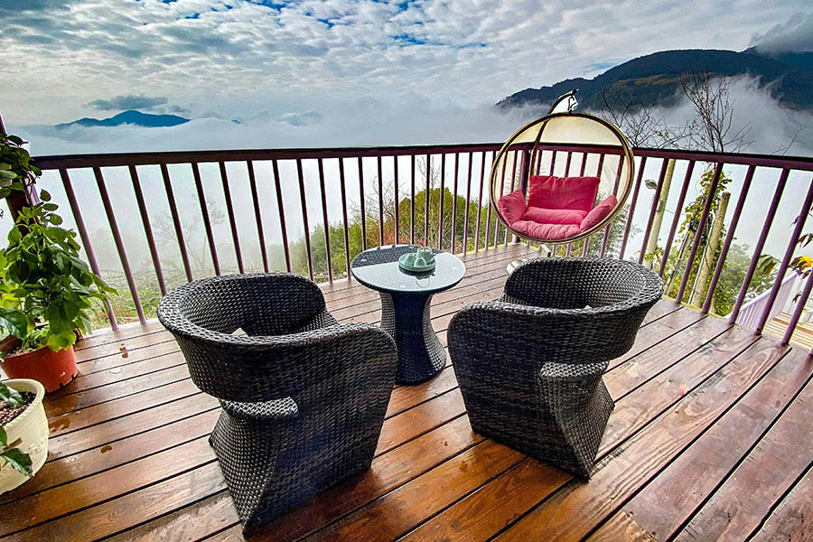 拉拉山高園農場陽台