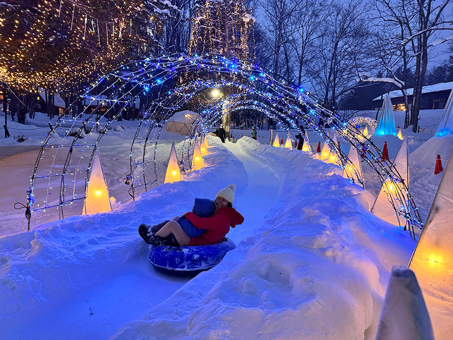 雪上甜甜圈